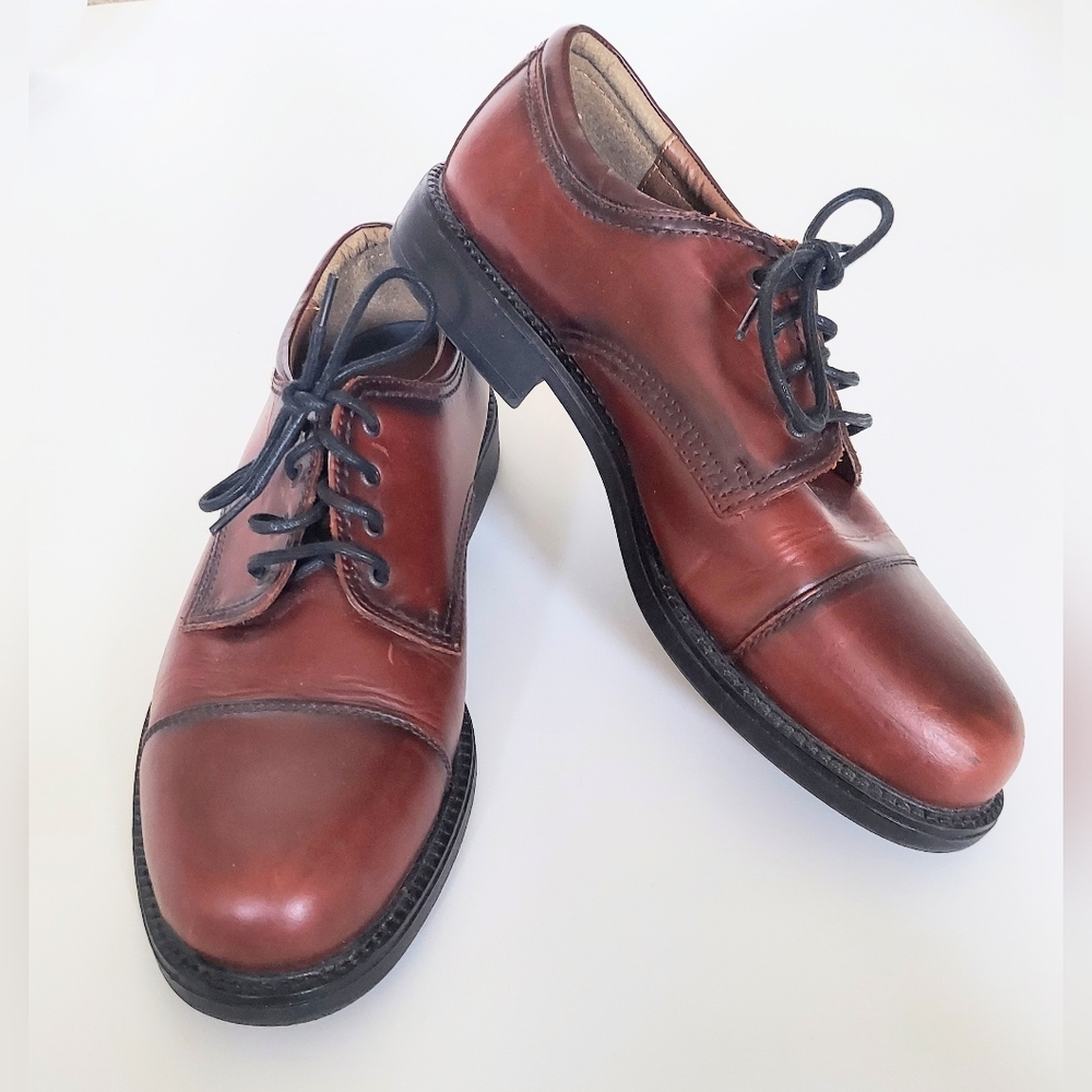 Bass Webster Oxford Brown Mens Dress Shoes Size 10W